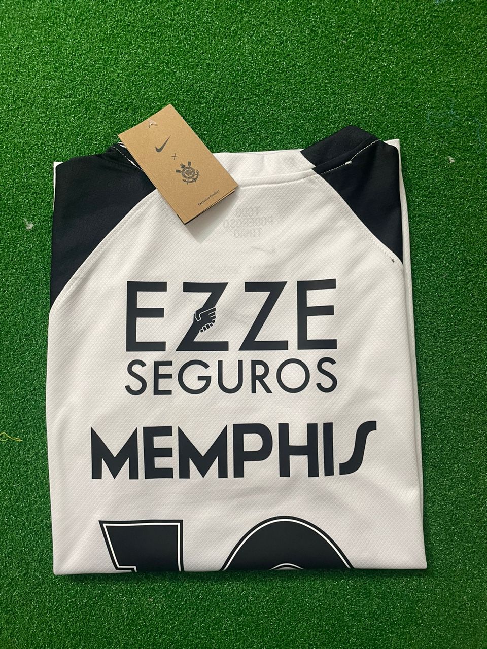 Memphis Depay #10 Corinthians 2026 White Kit Jersey – Detailed View