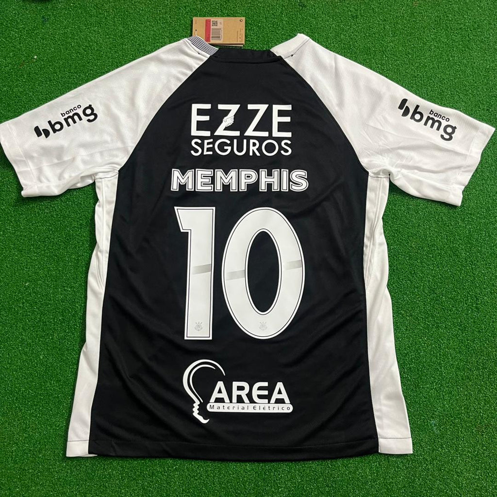 Memphis Depay #10 Corinthians 2026 Black Soccer Kit Jersey – 8