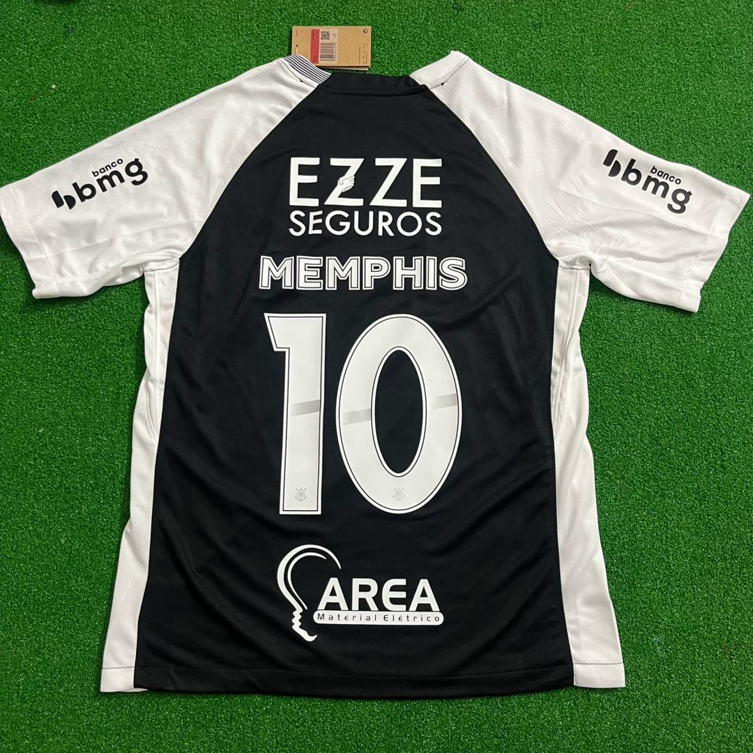 Memphis Depay #10 Corinthians 2026 Black Soccer Kit Jersey – 8