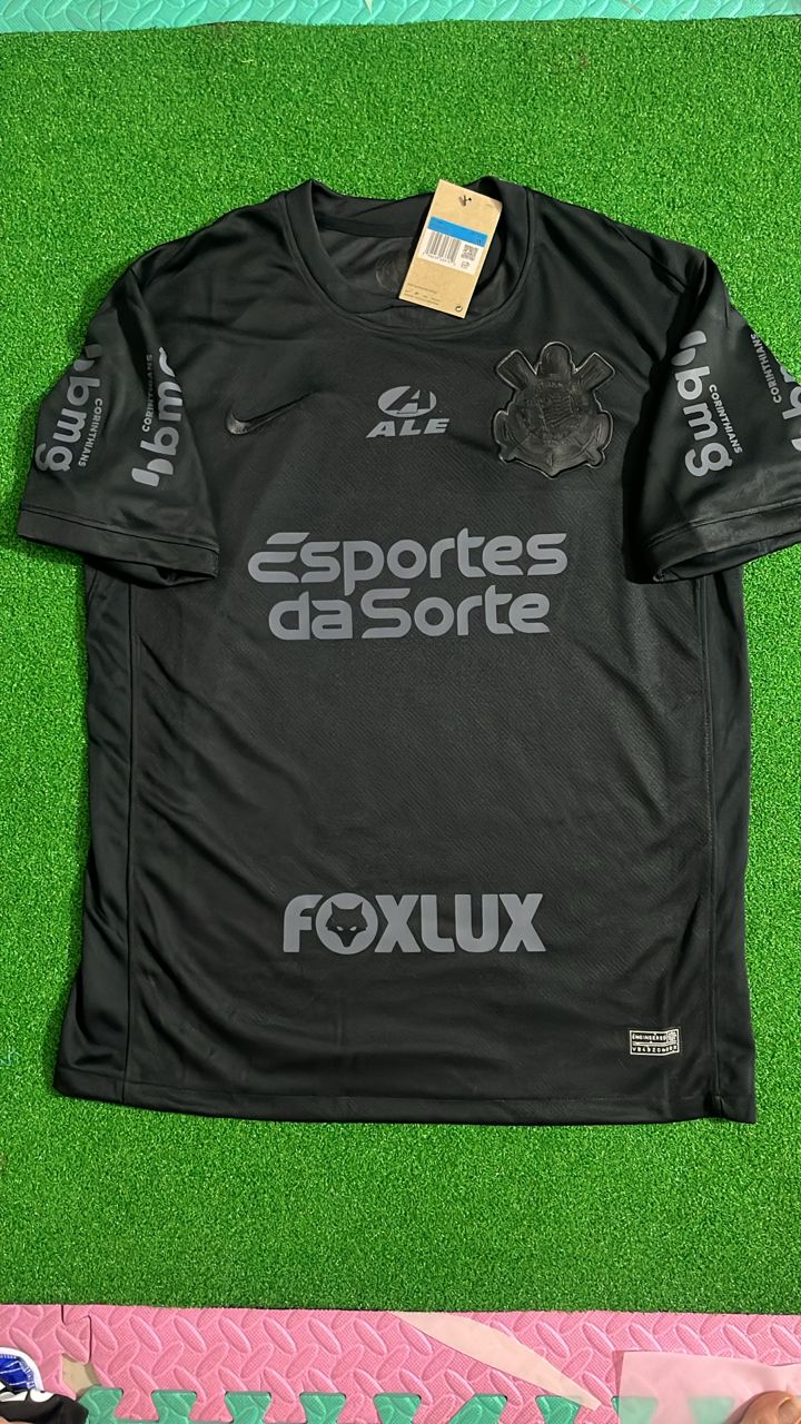 Memphis Depay #94 Corinthians Black Kit Jersey – 7