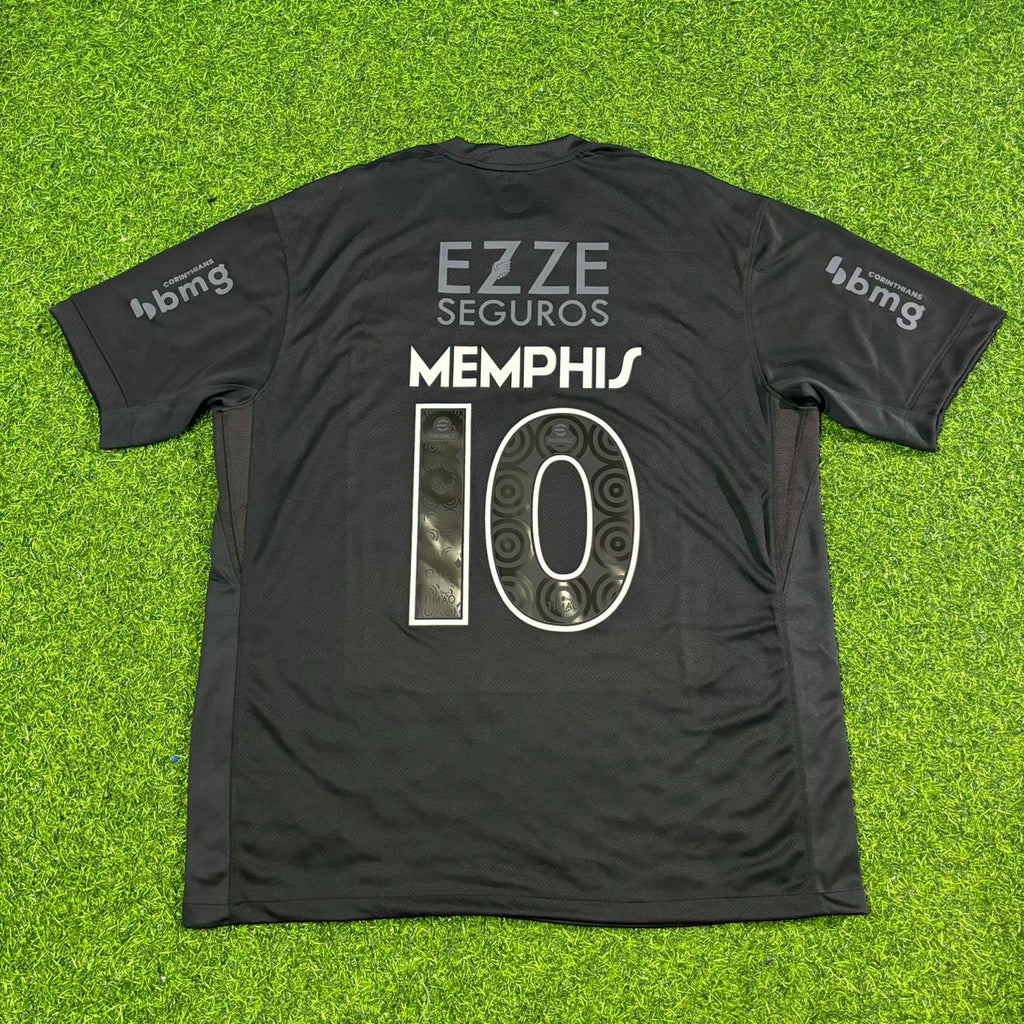 Memphis Depay #10 Corinthians Black Kit Jersey – 11