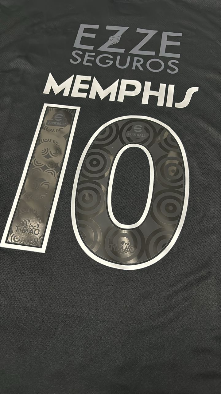 Memphis Depay #10 Corinthians Black Kit Jersey – 5