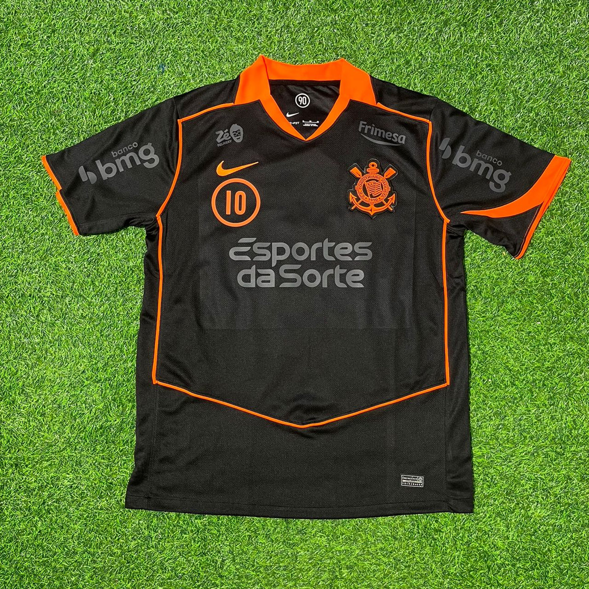 2025/26 Corinthians Orange New Football Jersey – Memphis Depay – Front View