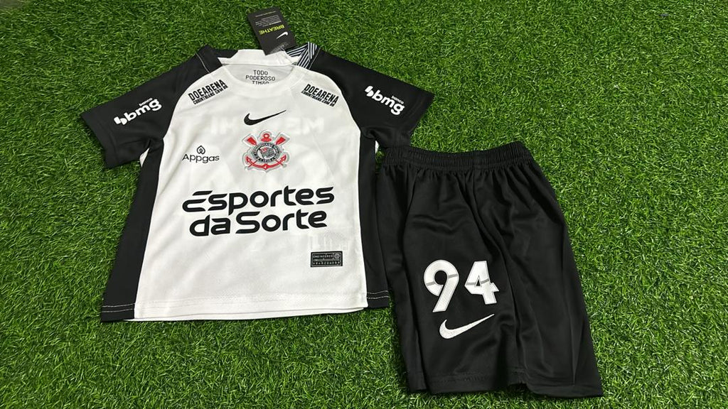 Memphis Depay Corinthians Kids Football Jersey EnfantMaillot – Front View