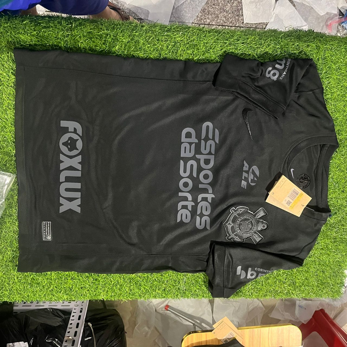 Memphis Depay #94 Corinthians Black Kit Jersey – 4