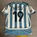 Lionel Messi Argentina Retro Jersey – Back View