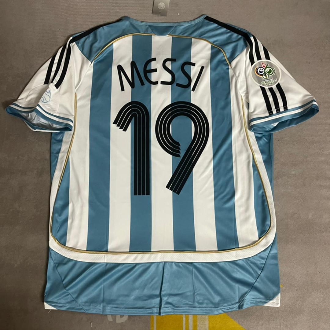 Lionel Messi Argentina Retro Jersey – Back View
