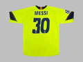 Lionel Messi #30 Barcelona 2005 2006 Green Yellow Retro Jersey – Back View