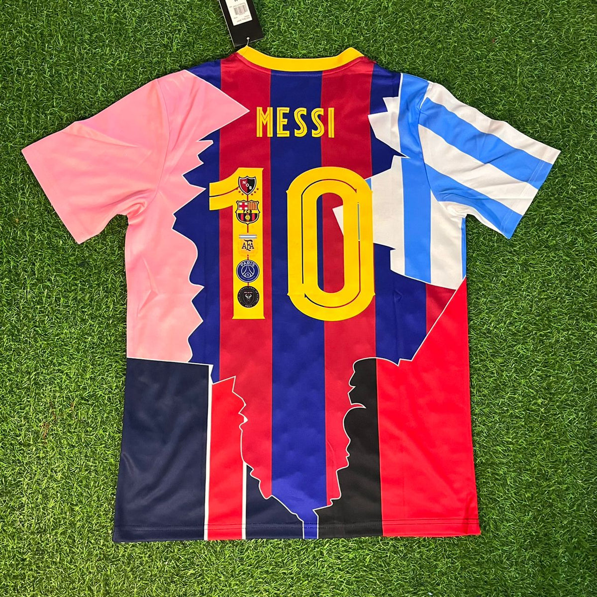 Lionel Messi GOAT Combo All Teams Special Jersey – Back View