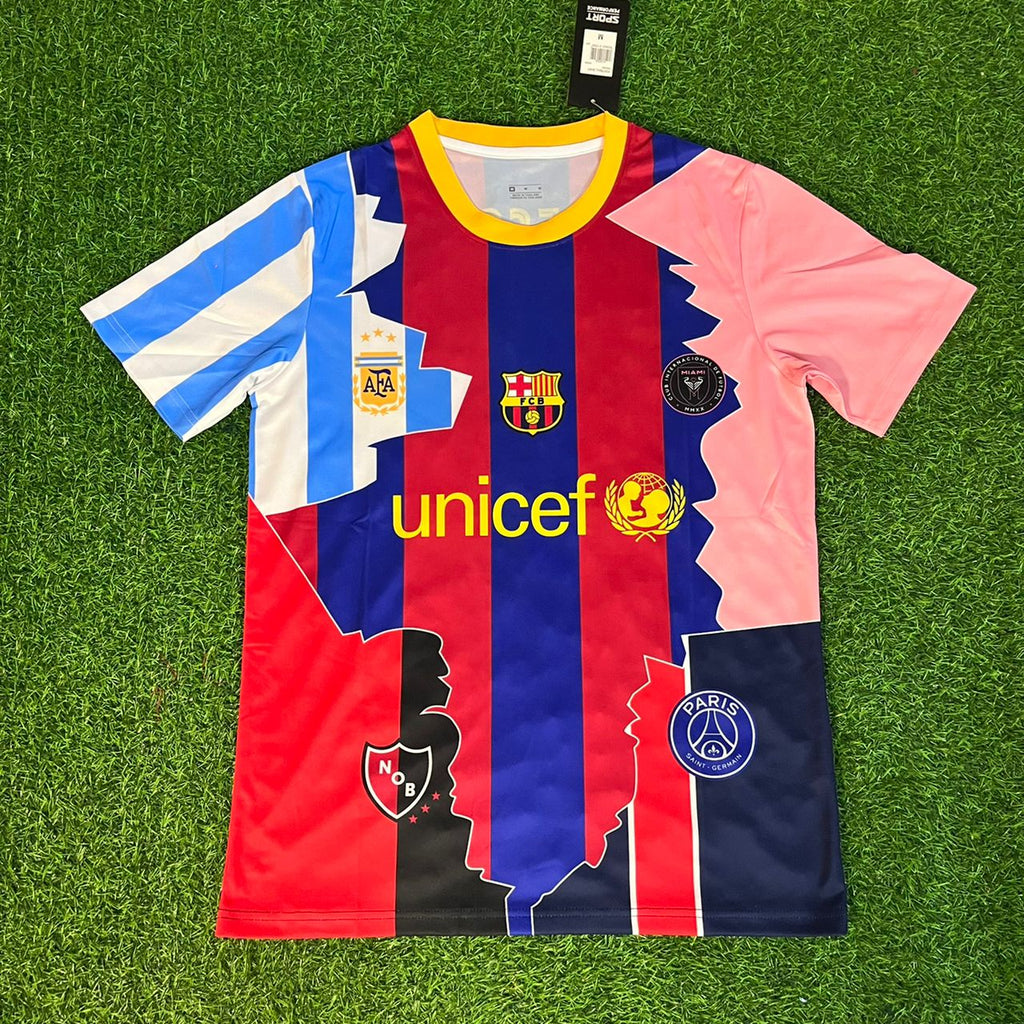 Lionel Messi GOAT Combo All Teams Special Jersey – Front View