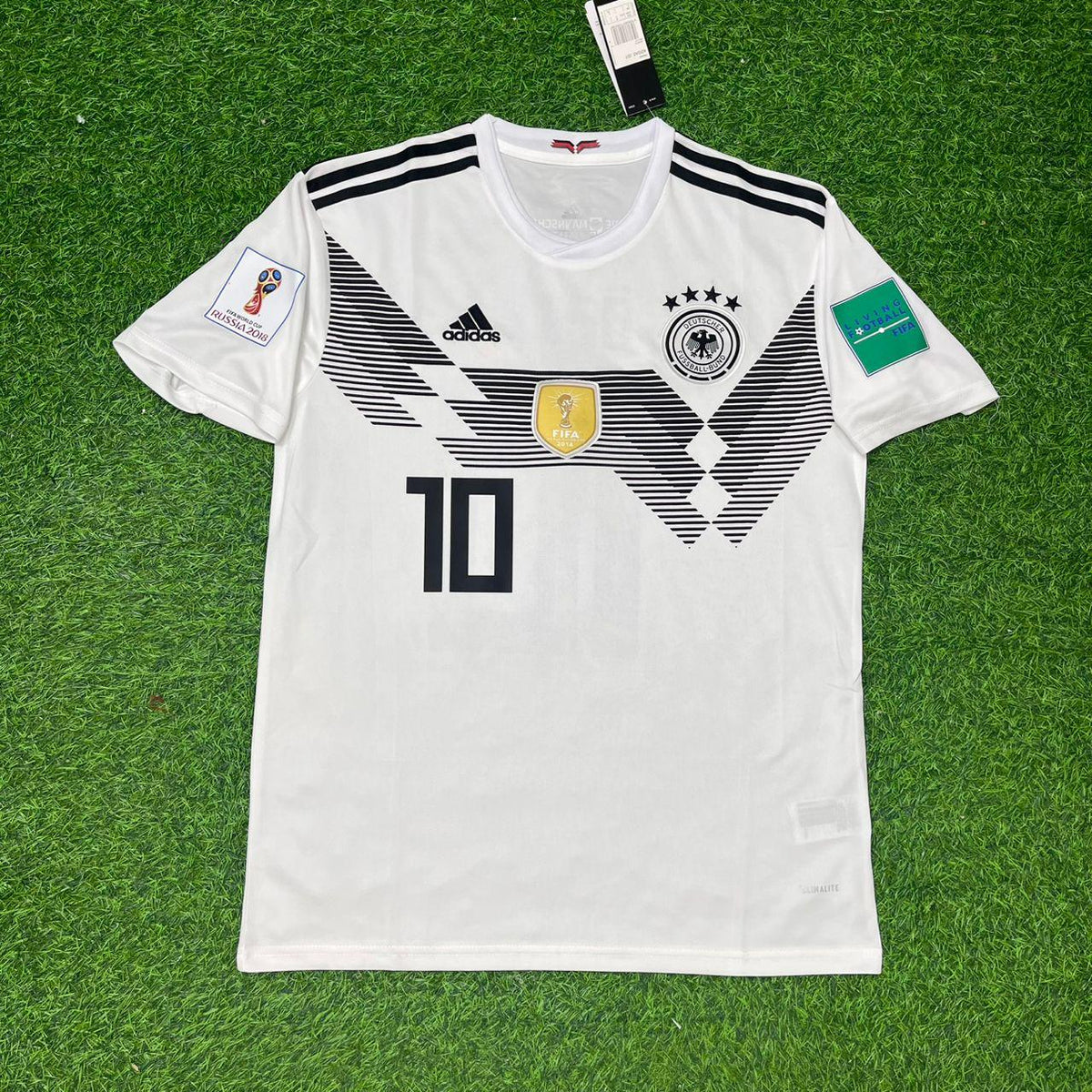 Mesut Özil Germany Deutschland 2018 World Cup Retro Football Jersey – Front View