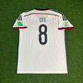 Mesut Ozil #8 Germany 2014 World Cup Champion Home Retro Jersey – Back View