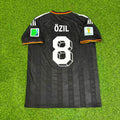 Mesut Özil Germany 2014 World Cup Special Edition Black Retro Football Jersey – Back View