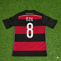 Mesut Özil Germany Deutschland 2014 World Cup Brazil Black Red Retro Jersey – Back View