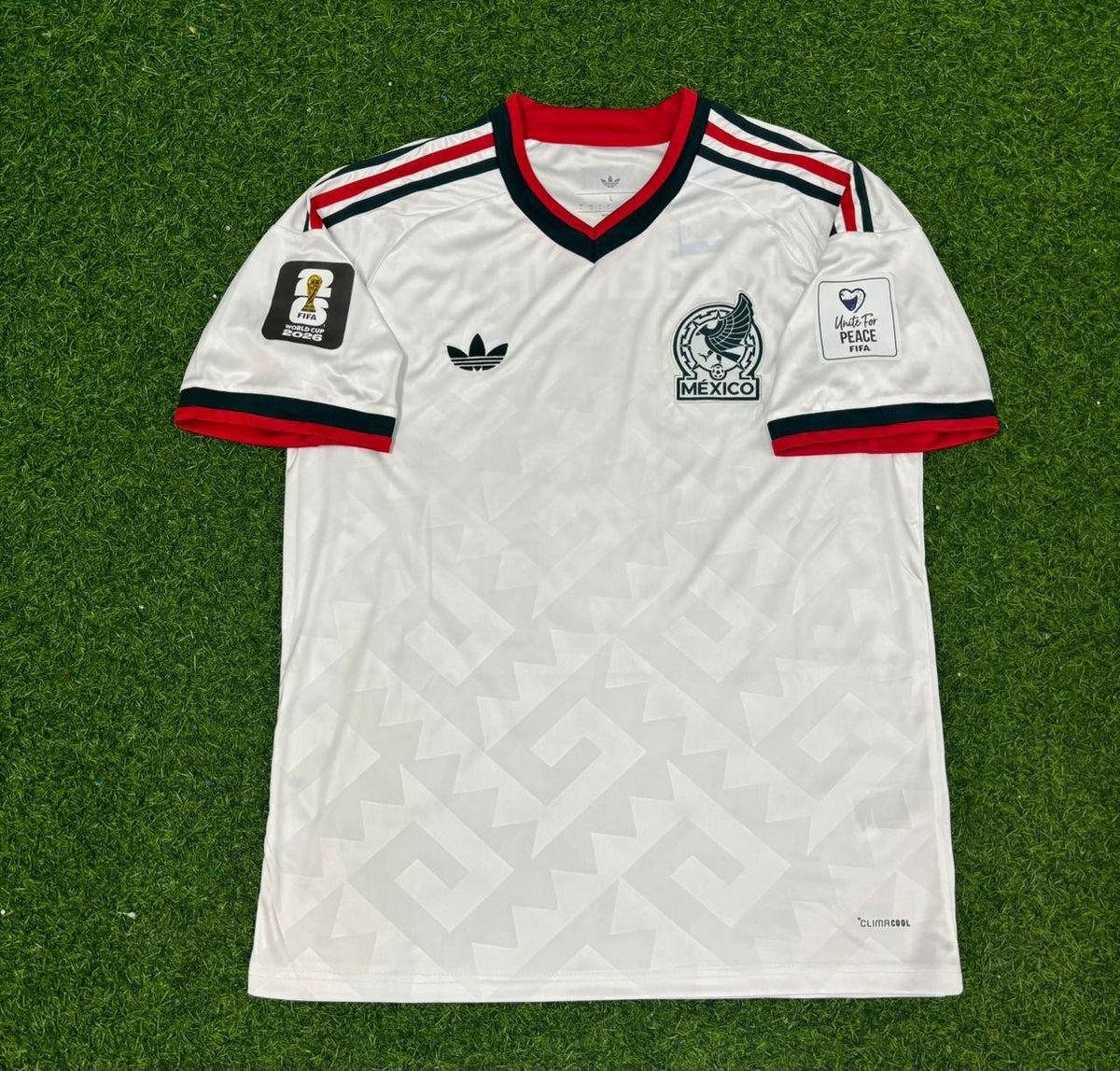 2026 Mexico World Cup Gilberto Mora Home White Football Jersey – Front View