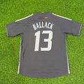 Michael Ballack Germany 2002 World Cup Gray Special Retro Football Jersey – Back View