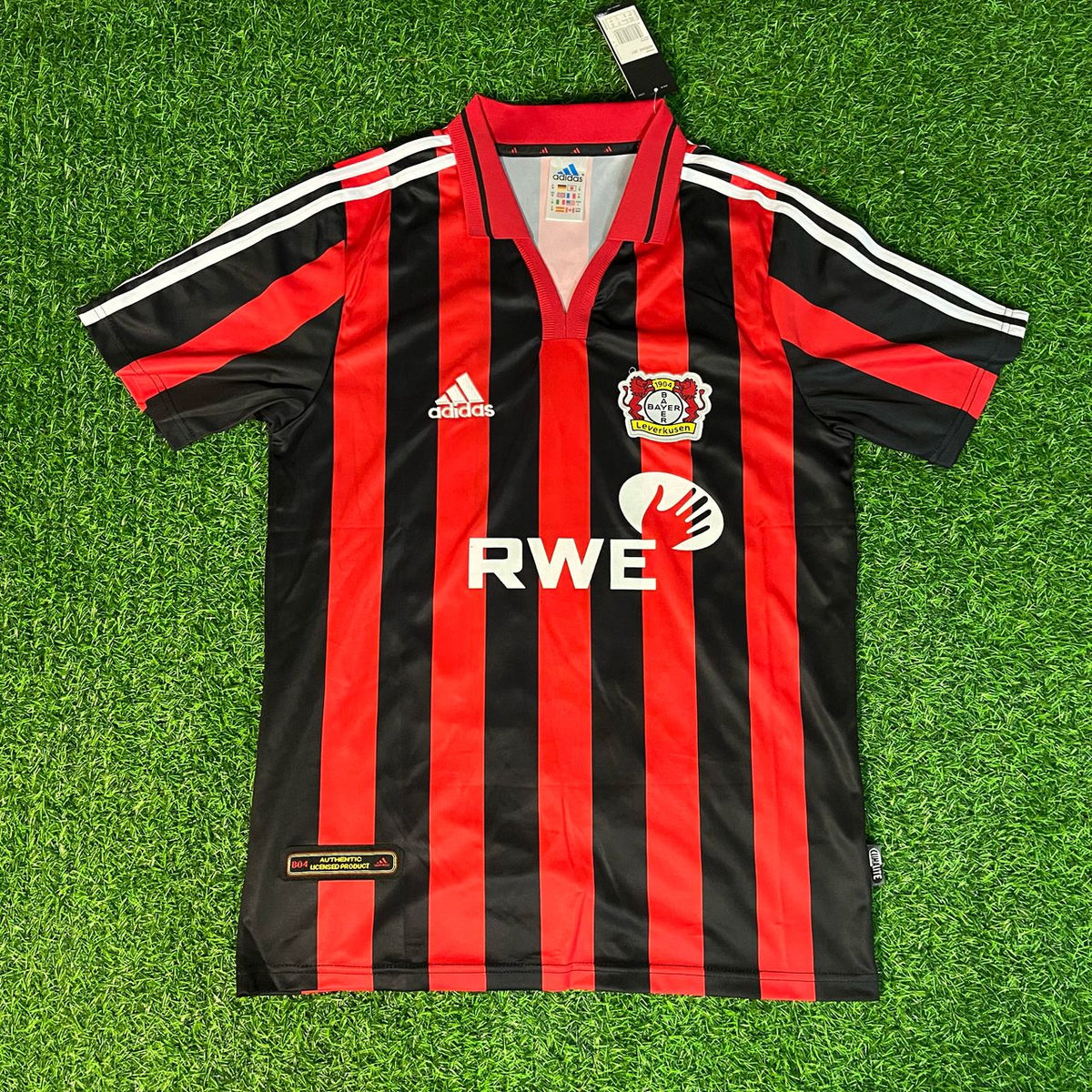 Michael Ballack Bayer 04 2001 2002 Home Retro Heimtrikot Jersey – Front View