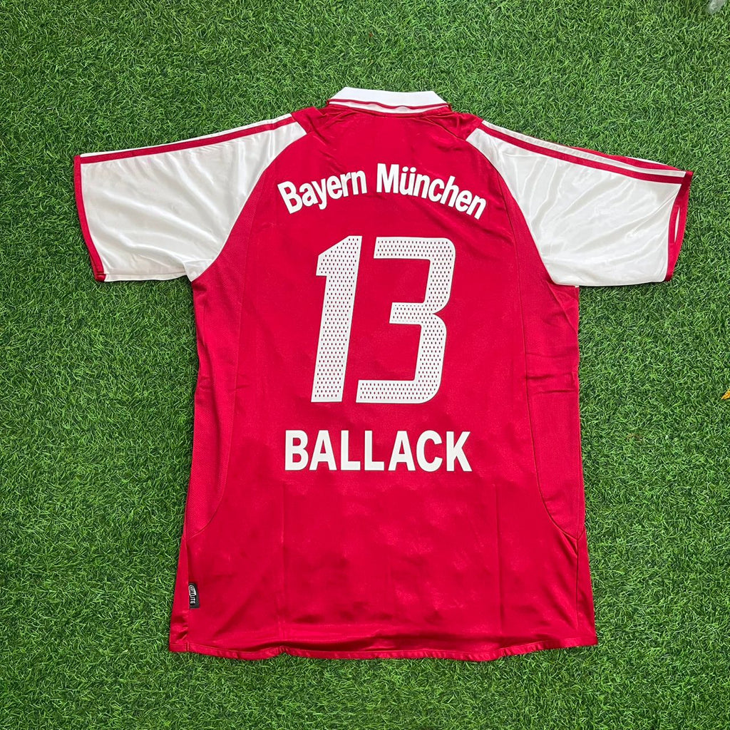 Michael Ballack FC Bayern Munich 2003 2004 Retro Jersey Jersey – Back View