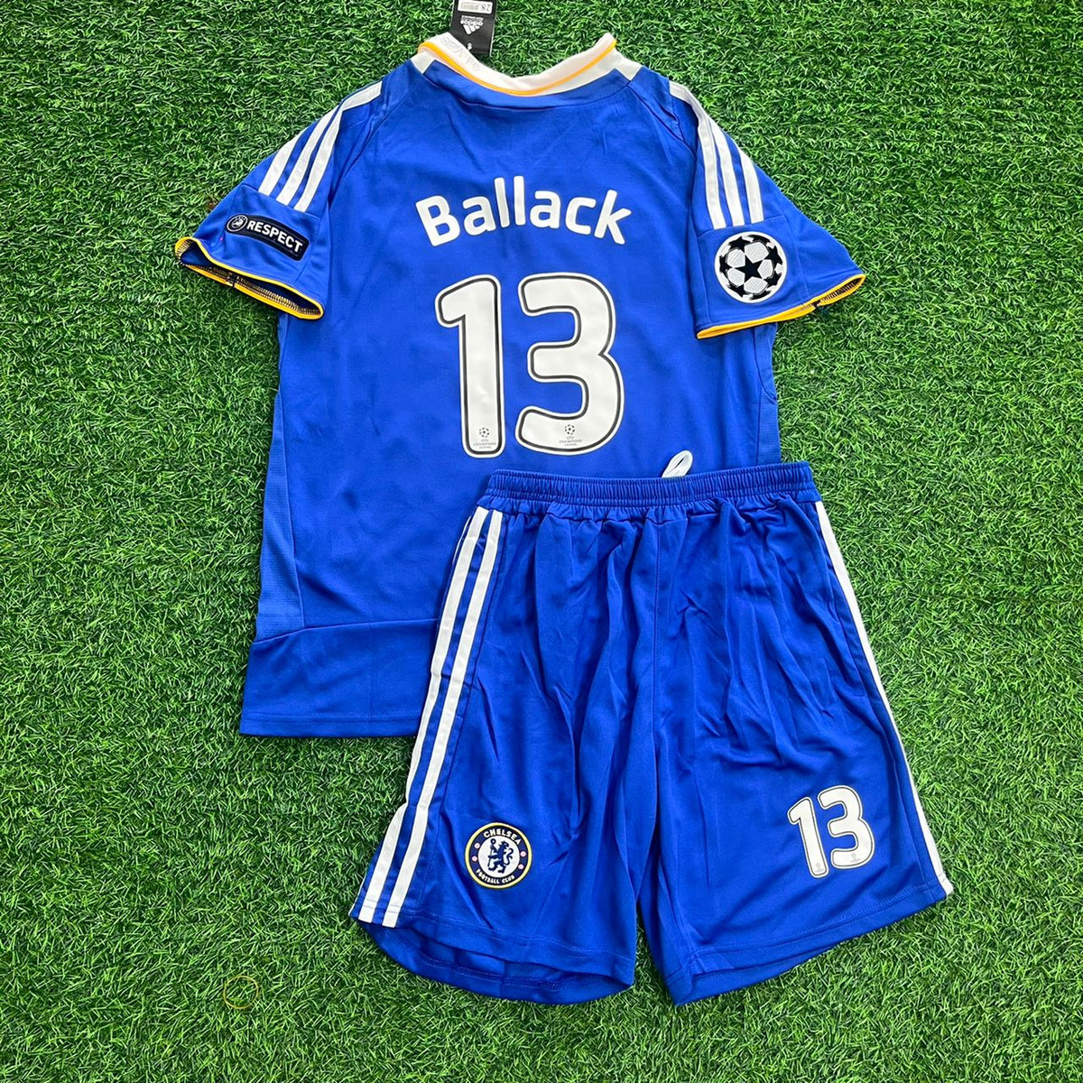 Michael Ballack Chelsea 2008 Final Kids Jersey Kinder – Back View