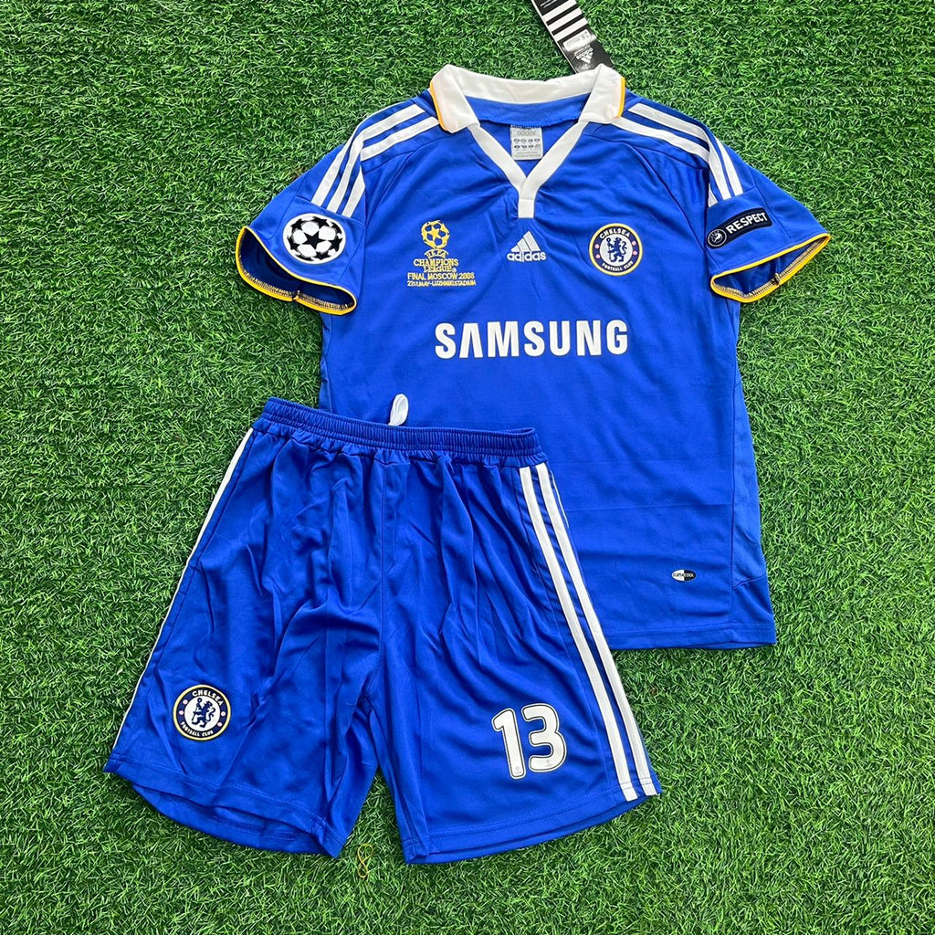 Michael Ballack Chelsea 2008 Final Kids Jersey Kinder – Front View