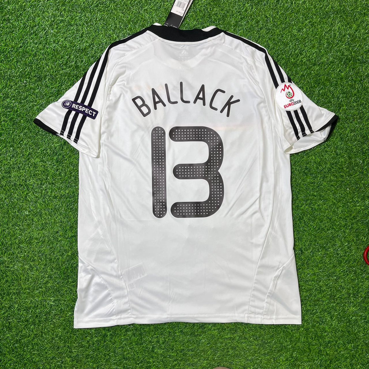 2008 Germany EURO Retro Football Jersey – Michael Ballack – Back View