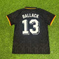 Michael Ballack Germany Black Polo Retro Commemorative Jersey – Back View