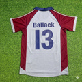 Michael Ballack #13 FC Bayern München Auswärts Retro Fußballtrikot Grau Jersey – Back View