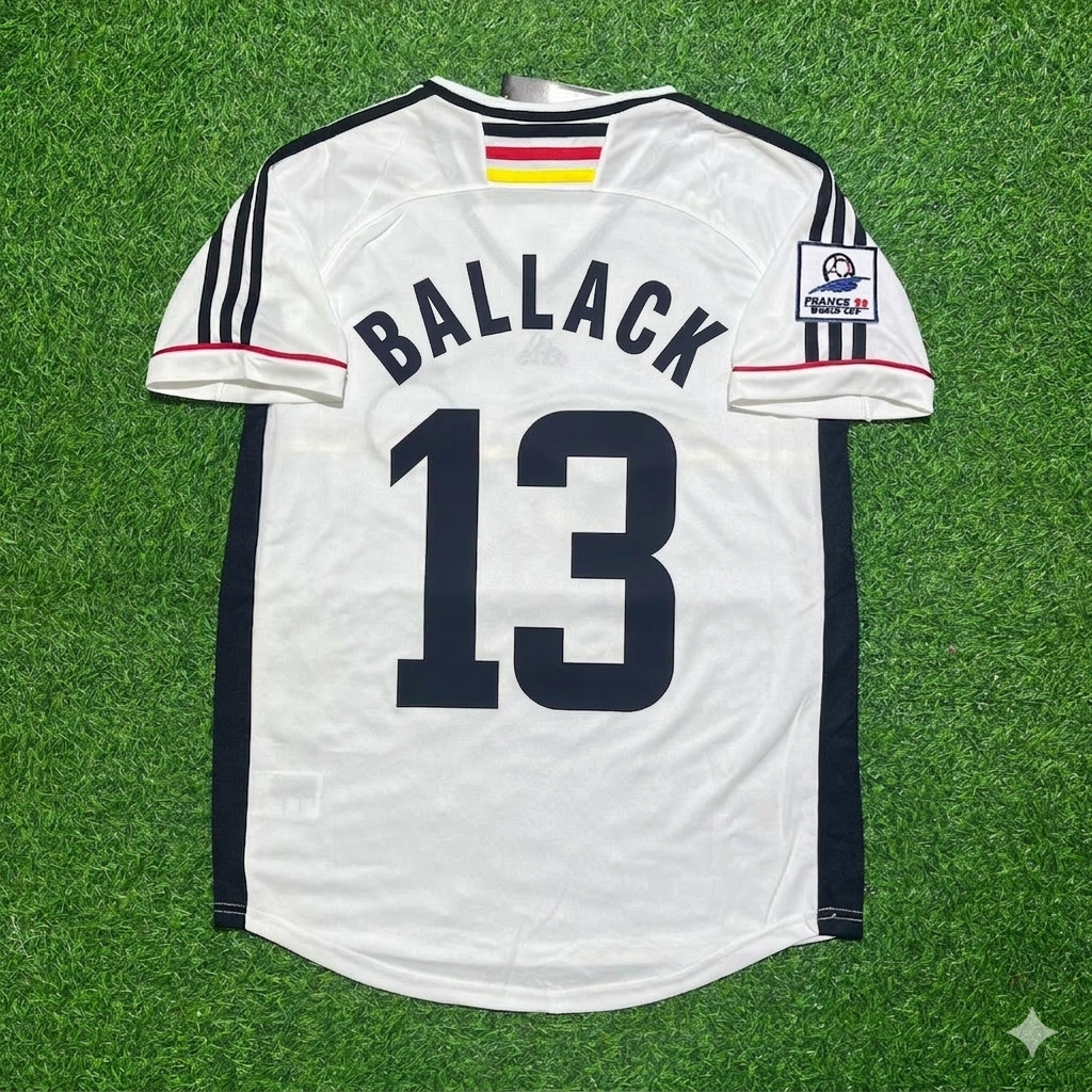 Michael Ballack Deutschland World Cup Retro Fußballtrikot – Back View