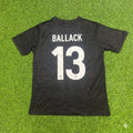 Michael Ballack Germany 125 Years Special Black Football Jersey – Back View