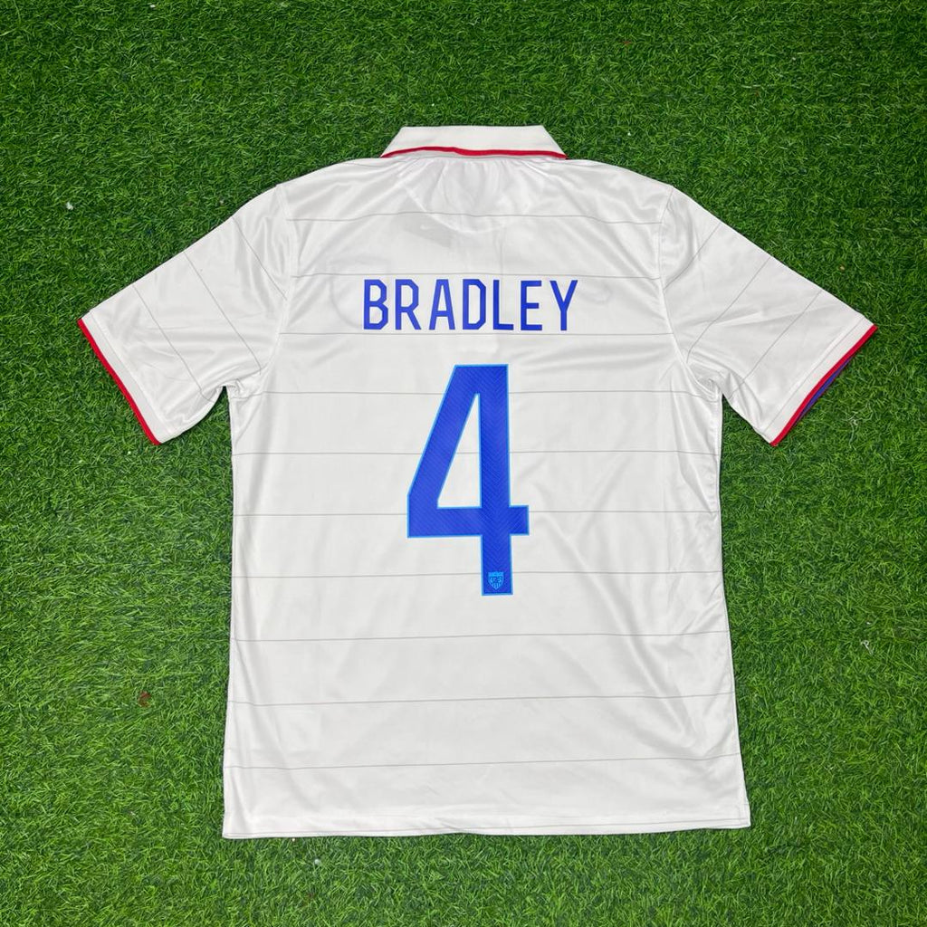 Michael Bradley USA 2014 World Cup White Football Jersey – Back View