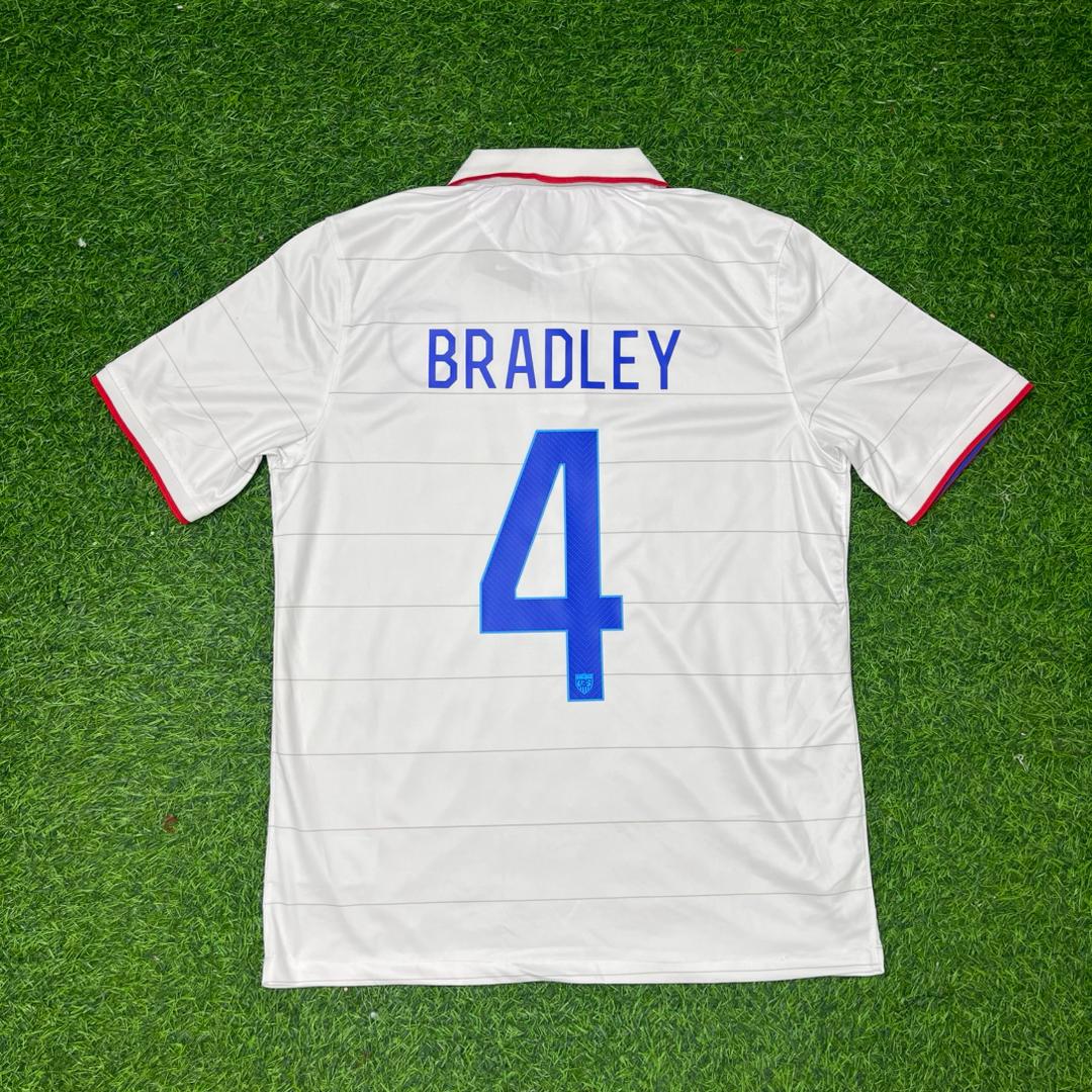 Michael Bradley USA 2014 World Cup White Football Jersey – Back View