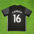 Michael Carrick Manchester United 2017-2018 Black Retro Football Jersey – Back View