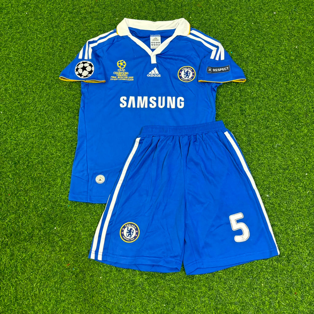 Michael Essien Chelsea 2008 Final Kids Jersey Kinder – Front View