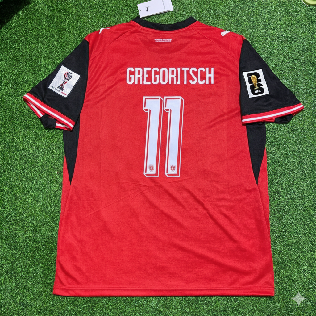 Austria 2026 World Cup Kit Jersey – Michael Gregoritsch 11- – Back View