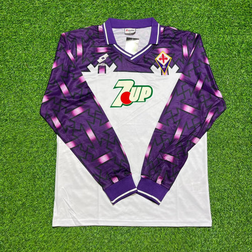 1992/93 Fiorentina Away Purple Retro Vintage Jersey – Michael Laudrup #8 – Front View