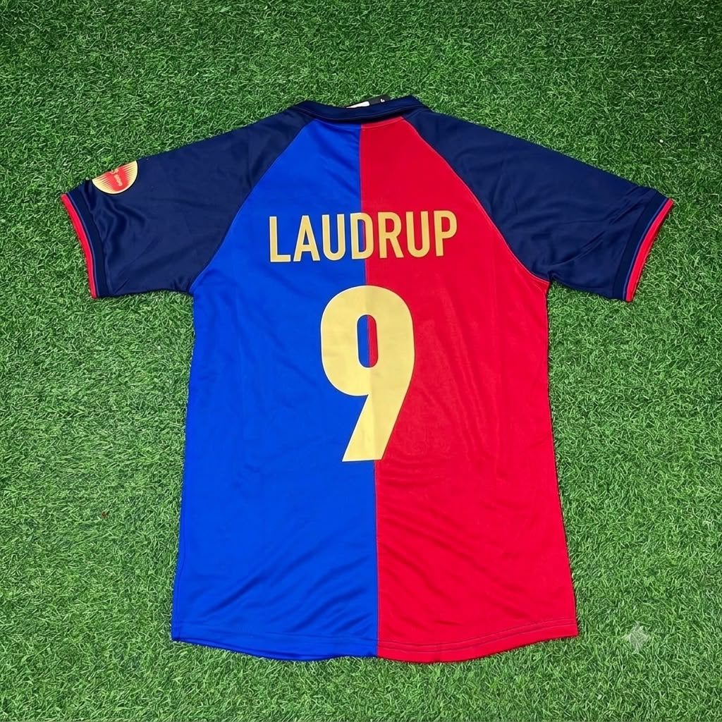Michael Laudrup – Barcelona Special Retro Kit Jersey – | | – Back View