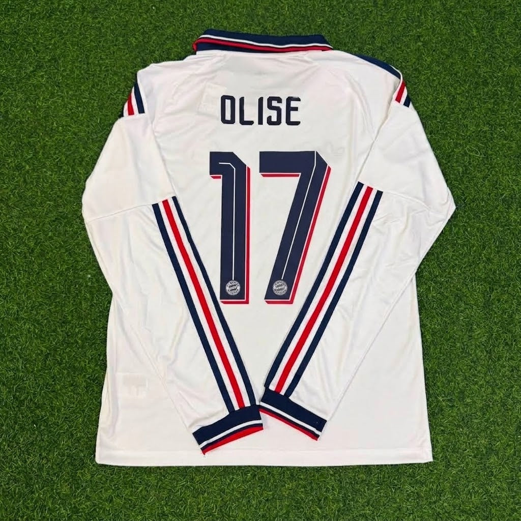 Michael Olise 17 Bayern Munchen 2027 Away Long Sleeve New season – Back View