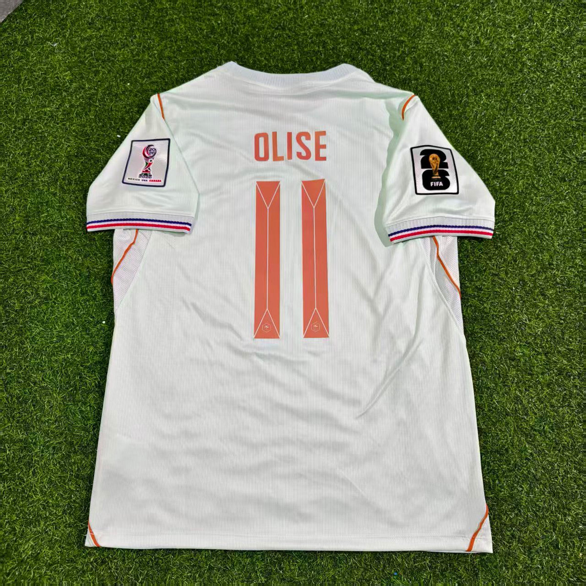 2026 France World Cup Michael Olise #11 Kids Away Football Jersey – Detailed View