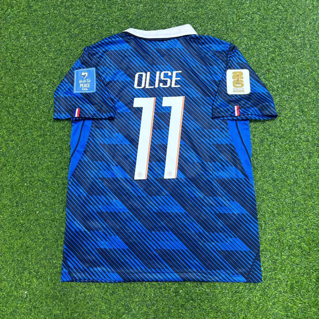 France Home 2026 World Cup Blue Football Jersey – Michael Olise 11- – Back View