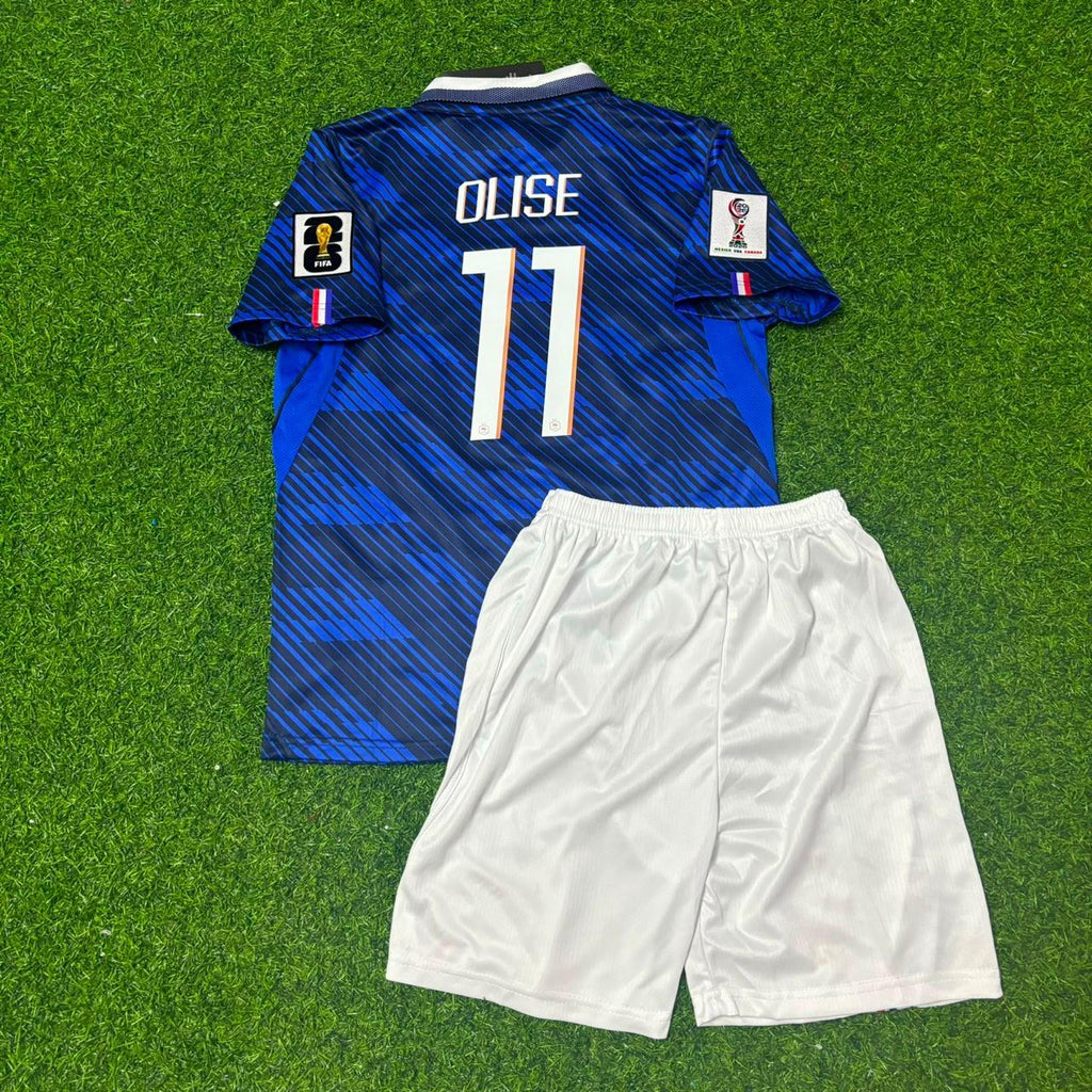 France 2026 World Cup Home Kids Football Jersey – Michael Olise #11 – Back View