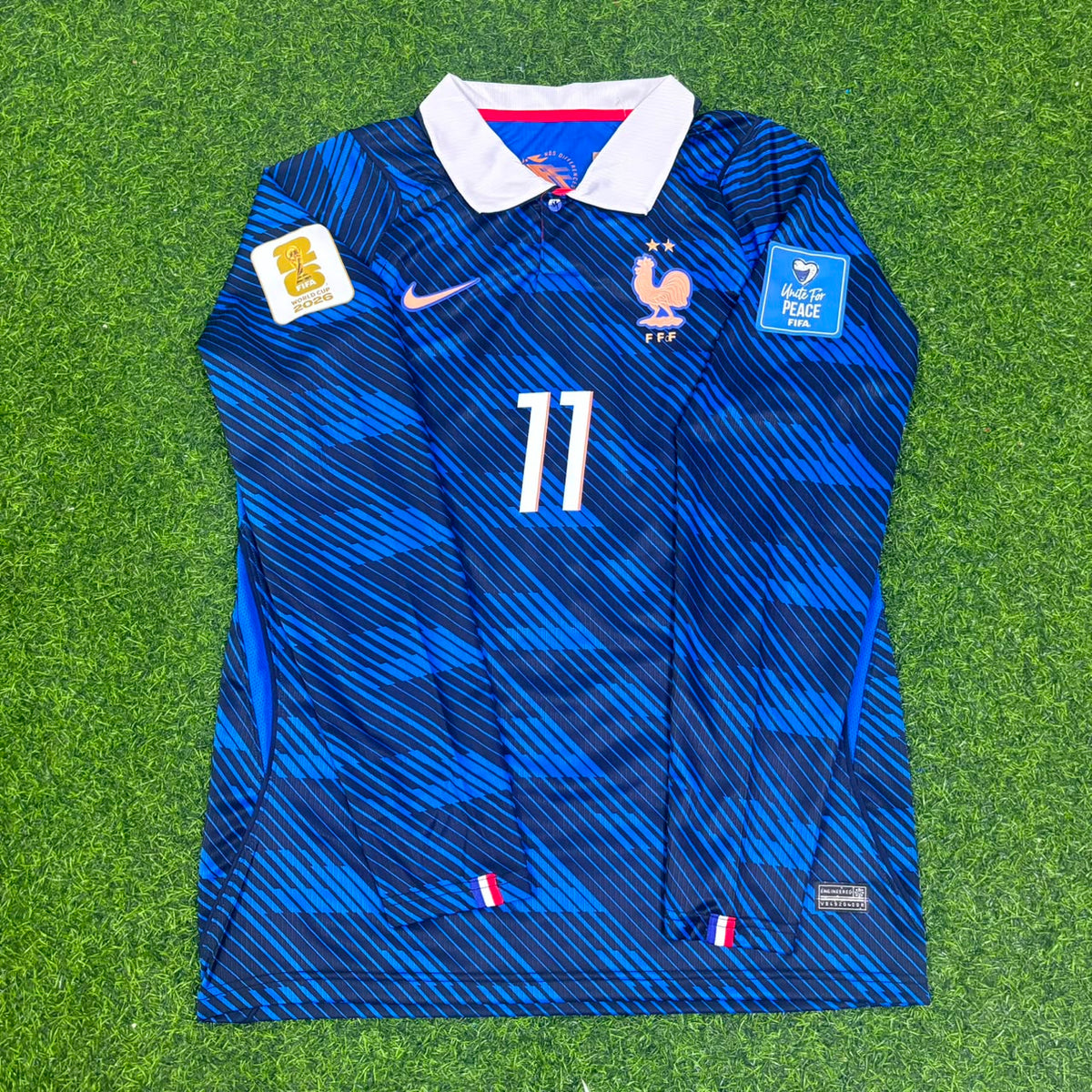 Michael Olise France 2026 World Cup Home Long Sleeve Football Jersey – Front View