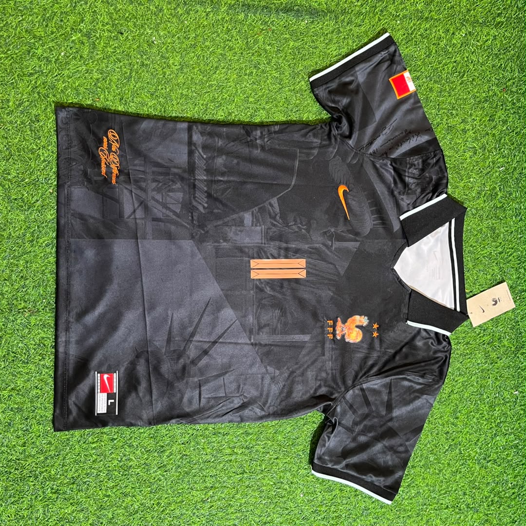 Michael Olise #11 France Black Special Edition Football Jersey – Front View