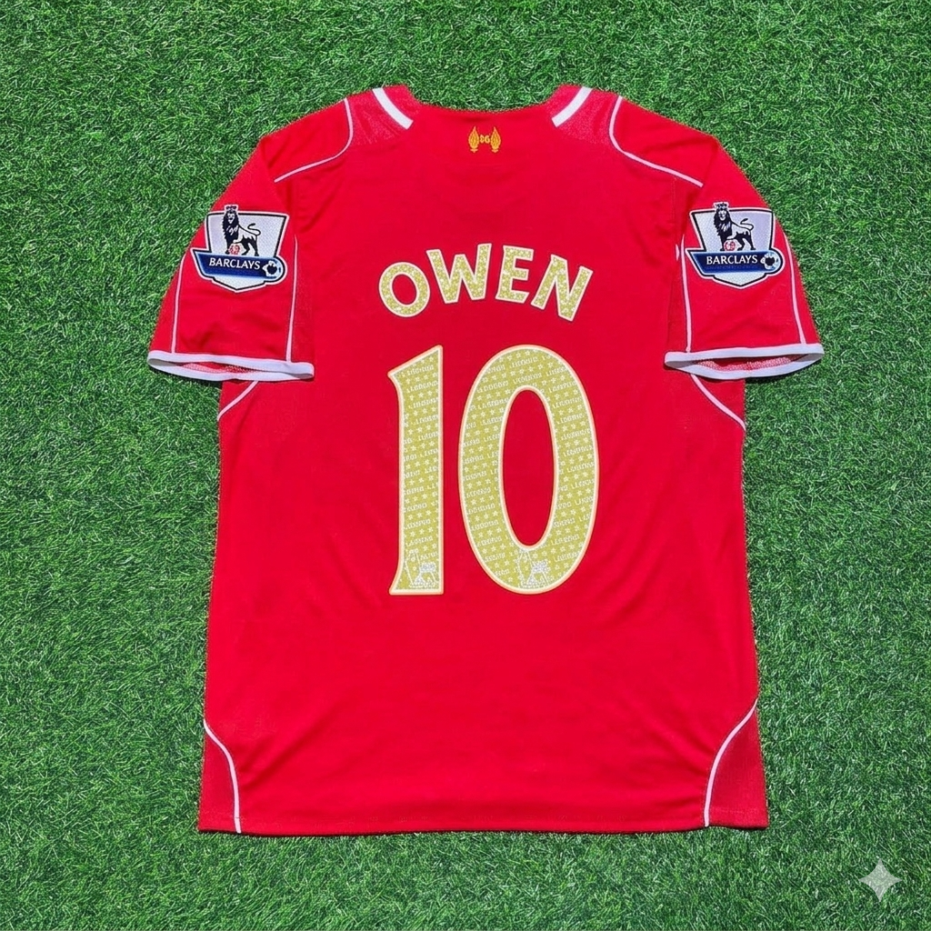 Liverpool Special Retro Jersey – Michael Owen #10 – Back View