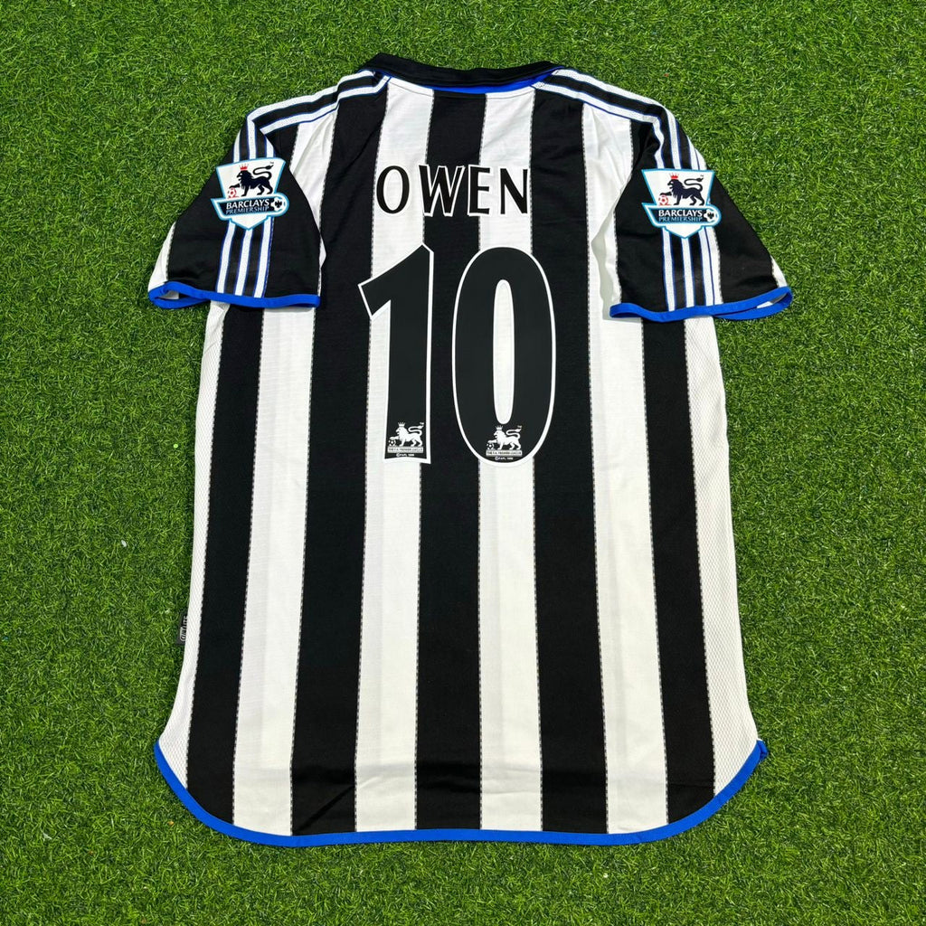 Michael Owen #10 Newcastle United Retro Football Jersey – Back View