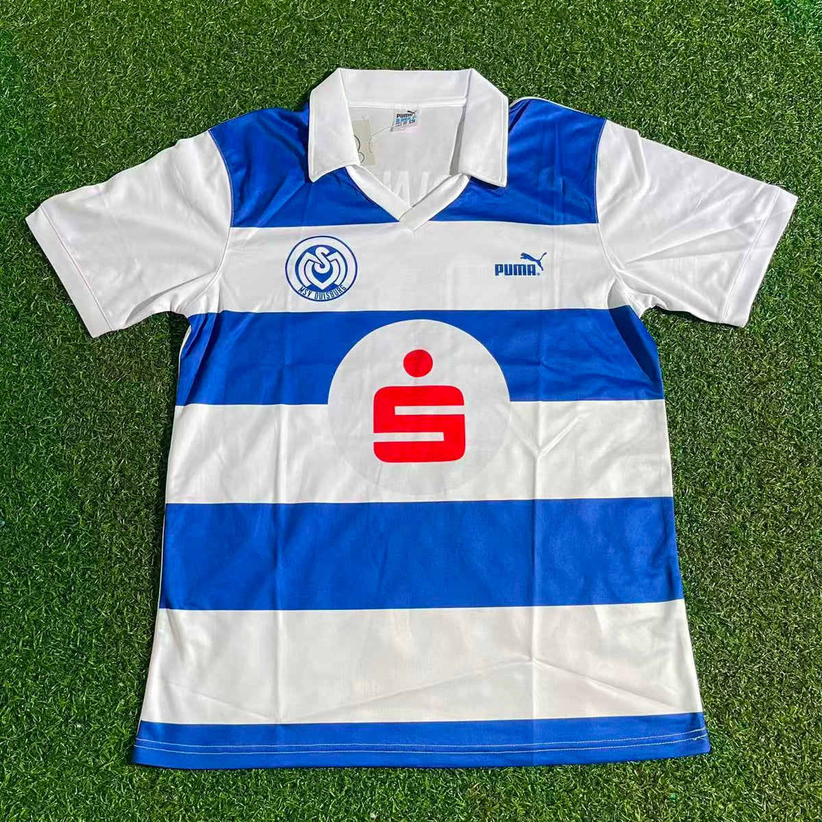 Carsten Wolters MSV Duisburg Heim Retro Special Fussballtrikot Jersey – Front View