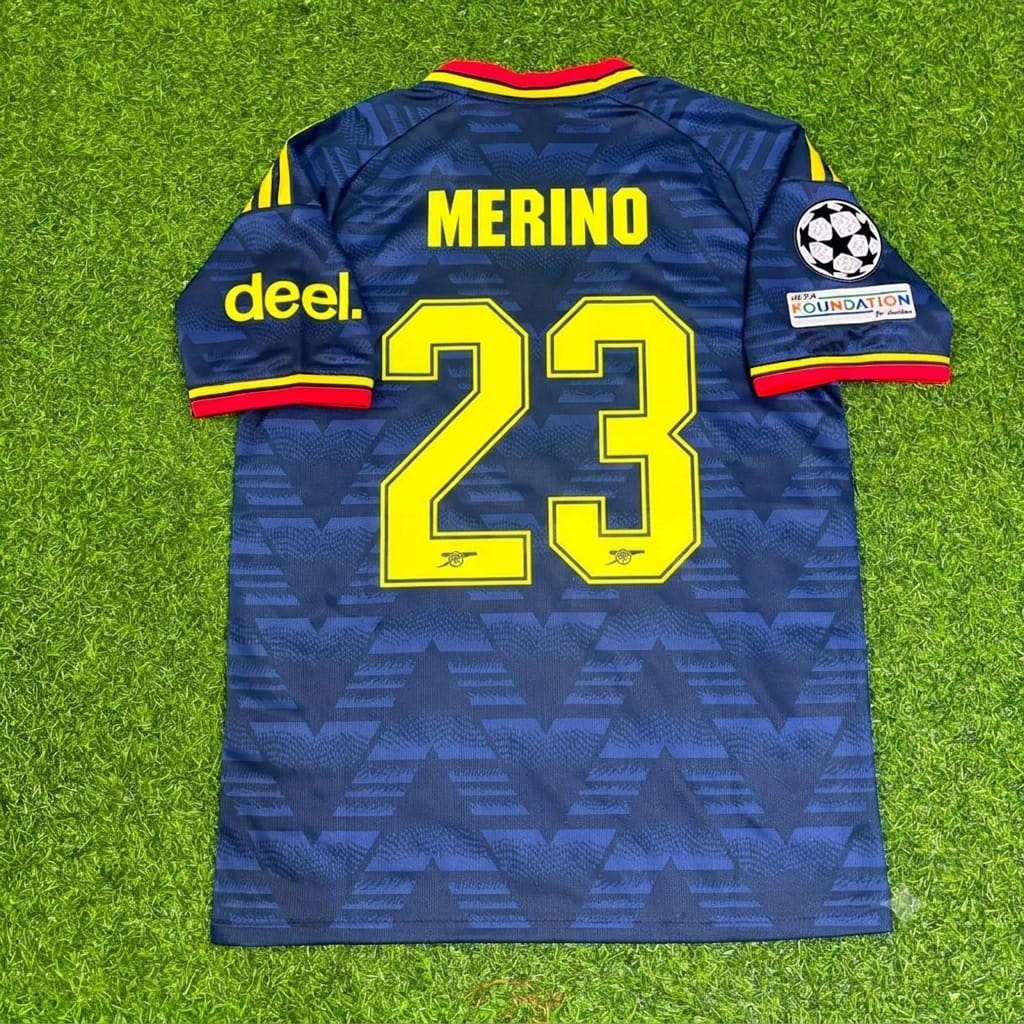 2027 Mikel Merino Arsenal Away Football Jersey Soccer – Back View