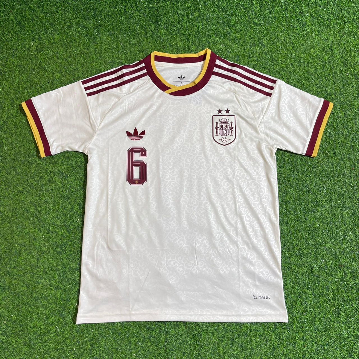 Mikel Merino #6 Spain Two Star 2026 World Cup Champions Away Jersey – Front View