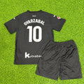 Mikel Oyarzabal Real Sociedad 2027 New Season Away Black Kids Jersey – Back View