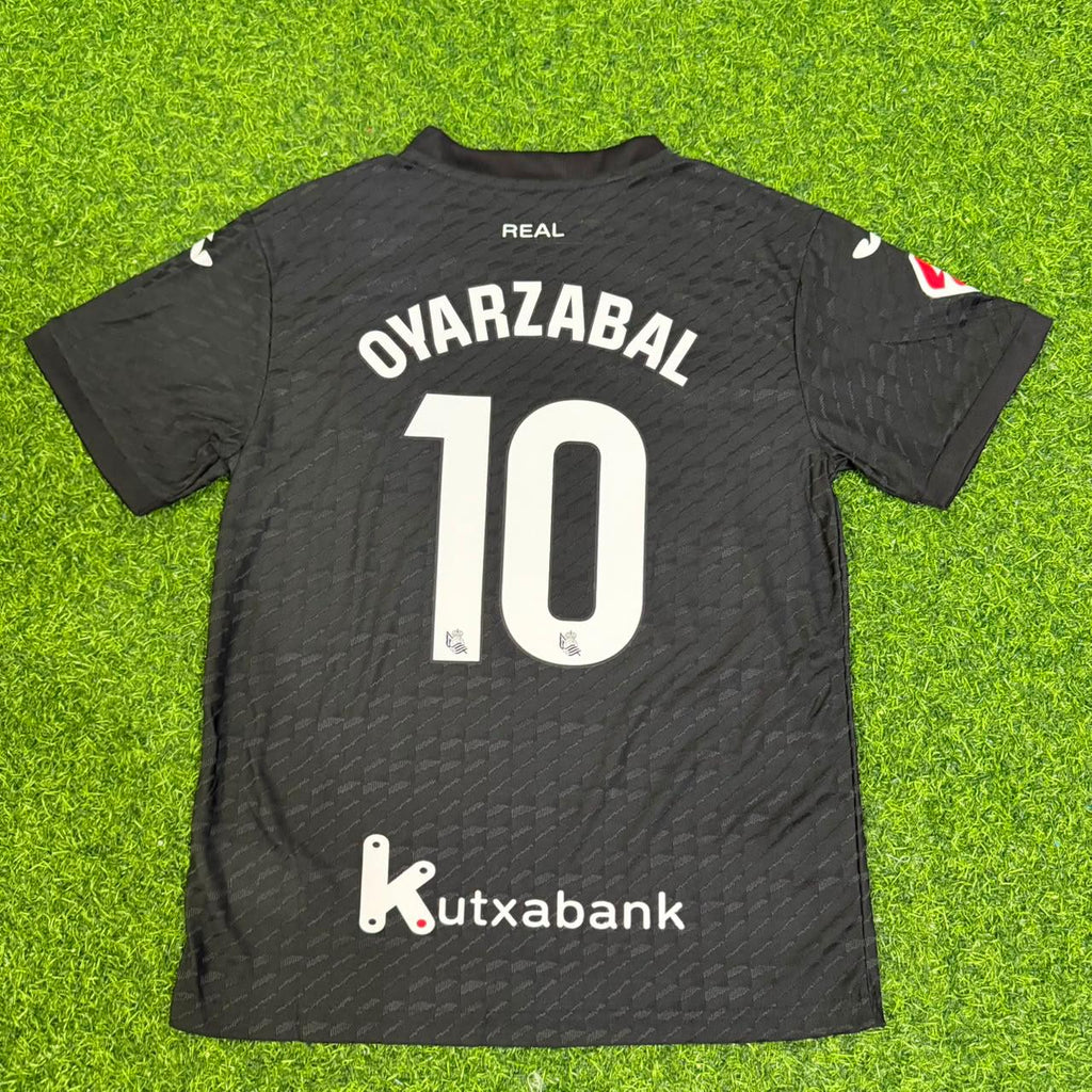 Mikel Oyarzabal Real Sociedad 2027 New Season Away Black Kids Jersey – Detailed View