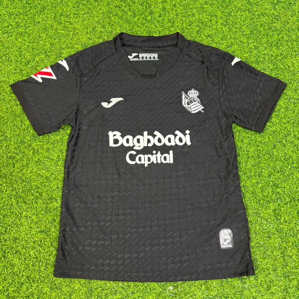 Mikel Oyarzabal Real Sociedad 2027 New Season Away Black Jersey – Front View